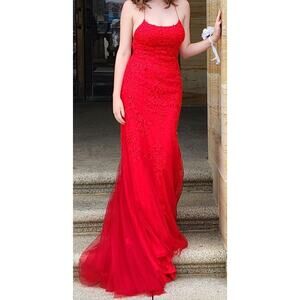 Beautiful Amarra Red Homecoming Prom dance Wedding party dress Size 2,4,6